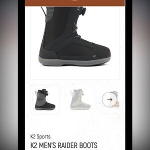 K2 Men's Black Snowboard Boots size 7